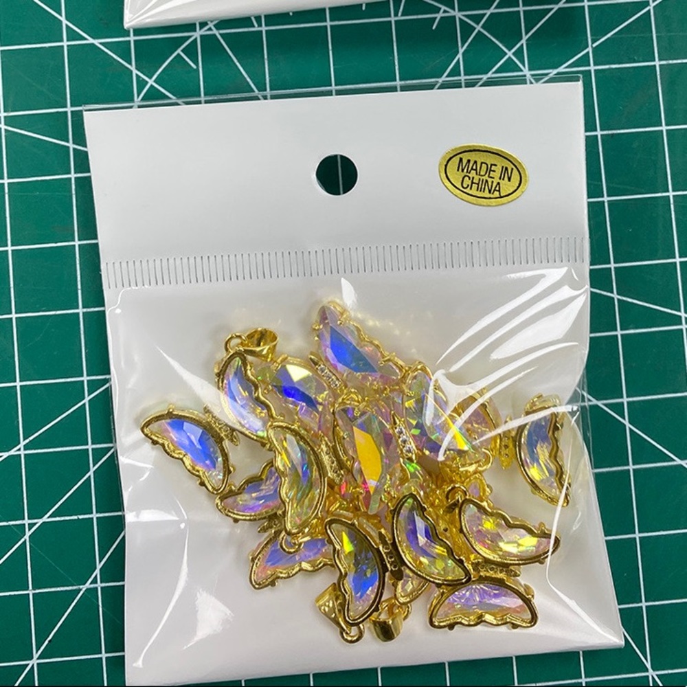 Butterfly Charms for DIY jewelry making for necklaces bracelets anklets 10 pcs